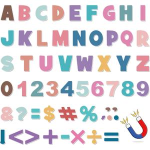 rookeac 166 Pcs Magnetic Letters Numbers, 2" Fridge Magnetic Alphabet Letters for Classroom Whiteboard Refrigerator Magnets Educational Tools for Learning Spelling School Reward Prize Birthday Gift