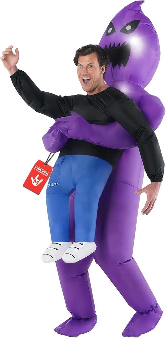 Morph Inflatable Alien Costume, Alien Abduction Blow Up Costume, Inflatable Ghost Costumes, Blow Up Costumes for Adults