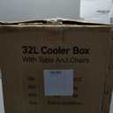 32Quart Camping Cooler Portable Cooling Box Suitable for BBQ Camping, picnics and Other Outdoor Activities