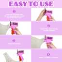 Stitch Gun for Clothes With Storage Box, Handheld Stitch Gun Quick Clothing Fixer Micro Sewing Tagging Gun Kit for Clothing One Stitch Sewing Gun Includes Needles Fasteners (Purple