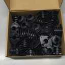 Briwooody 50 Pcs 1/2 Inch Pex Pipe Clamp thru Stud Pipe Support Isolation Clamp for Pex Copper CPVC Tubing, Plastic Tubing Support for Wood Stud Installation