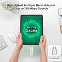 EIOTCLUB 4G LTE USB WiFi 6 Dongle - Portable Mobile Hotspot High-Speed, Portable WiFi with Pre-Installed SIM Card & Prepaid Plan Data Plans, Supports 10 Devices, for Travel, Car, Business(US Only)