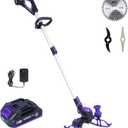 YardEz Cordless Weed Wacker with Brushless Motor - 5.2lbs Lightweight 3-in-1 Edger for Small Yards, 60Min Runtime & Fast Charge (2.5Ah Battery and Charger Included)