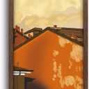 Solid Wood 13x39 Frame - Single Frame, Rustic Walnut 13 x 39 Poster Frame for Artwork, Puzzles, Photos and Movie Posters Picture Frames