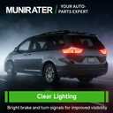 munirater 1-Pack Rear Left Tail Light Assembly Replacement for Sienna Base/L/LE/XLE/Limited 2015-2020 Driver Side Outer Brake Lamp