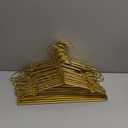 Amber Home 20 Pack Premium Matte Gold Aluminum Coat Hangers, 16.5 Extra Smooth & Durable Metal Shirt Dress Hanger, Light & Sturdy Metal Rack for Jacket Trouser Pant Slack