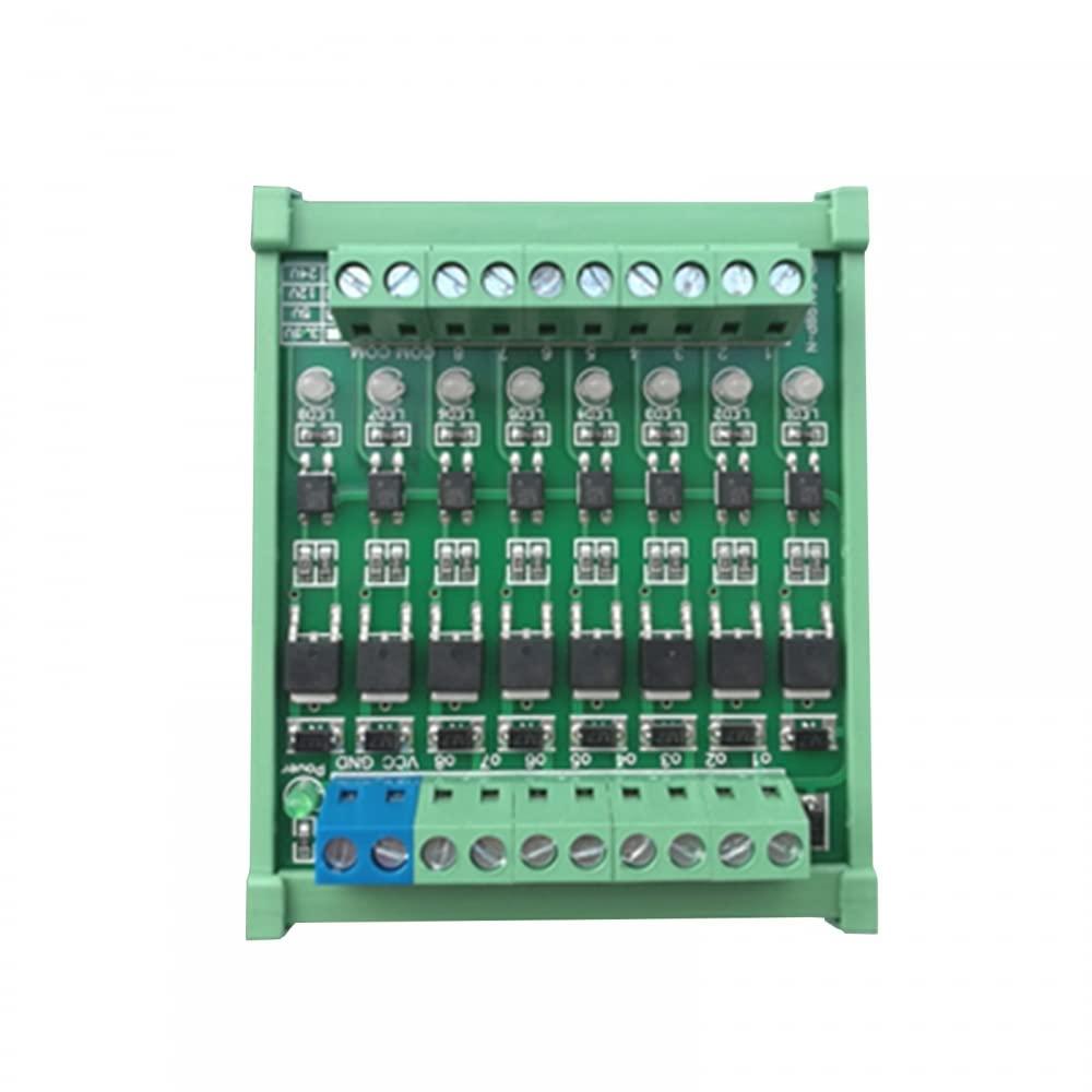 8-Channel PLC Amplifier Circuit Board, PLC Amplifier Circuit Board DC 3.3V/DC 5V Optocoupler Isolated Module
