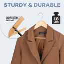 Wooden Hangers 8 Pack, Heavy Duty Wood Hangers for Coats, Suits, Jackets, Closet & Pants Durable Premium Wood Hanger with 360-Degree Rotatable Hook and Notches, Natural