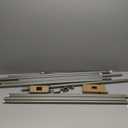 TONIAL1 Inch Double Curtain Rods 140 to 195 Inches, Heavy Duty Decorative Long Drapery Rod for Windows 128 to 190 Inches (5.75 to 11.7 ft) with Classic Cap Finial, Bronze