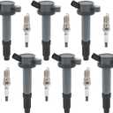 6 ignition coils for 6 Compatible with for ford for Mercury for Lincoln for mazda Fusion Zephyr Tribute Milan 3.0L V6 UF-486 DG514 UF486