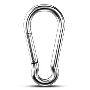 Large Carabiner Clip Hooks, 1pc 4.7 inch Carabiners Heavy Duty, 304 Stainless Steel Spring Snap Hook Fits Camping Hanging Hiking Weight Lifting, Metal Clips for Rope or Chain