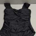 VECENEY One Piece Bathing Suit for Women Tummy Control Swimsuits Square Neck Ruched Modest Swimwear Size L