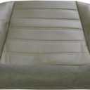 SecosAutoparts Driver Side Bottom Synthetic Leather Seat Cover Gray Compatible with Hummer H2 2003 2004 2005 2006 2007