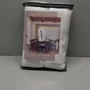 Pinch Pleated Linen Curtains 96 Inches Long for Living Room Bedroom Light Filtering Boho Window Drape 96 inch 2 Panels with Hooks Rings 8ft Cream Beige White Sliding Glass Door Semi Sheer Curtain