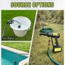 Portable Pressure Washer Cordless 2 Batteries - 1200PSI Brushless Battery Powered Power Washer with 6-in-1 Nozzle, Foam Cannon, 3 Power Level, Hand Held Pressure Washer for Cars Patio Driveway (Green)