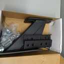 Qualward Spare Tire Mount Bracket for Trailer, Spare Tire Carrier Powder Coat Steel Black, Fits Most 4 & 5 & 6 Lugs Wheels on 4", 4.5'', 4.75'', 5" or 5.5" Bolt Patterns