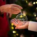 Friendship Gift for Women BFF - Friends Are the Family We Choose Female Friend Birthday Christmas Cheer up Gift, Friends Remembrance Glass Ornament - Best Friend Thanksgiving Day Christmas Ornament-53