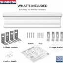 ShadesU Cordless Zebra Blinds – Light Filtering Dual-Layer Window Shades for Privacy (Cream Color) (Maximum Height 72") (Width 31.5")