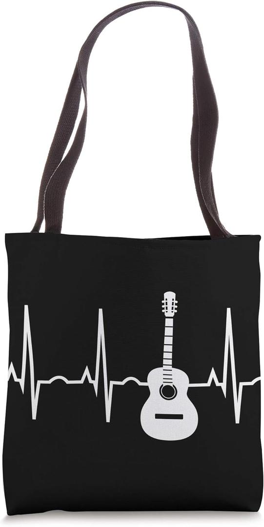 Guitar Player Gift - Guitarist Music Lesson Book Tote Bag (16 inches)