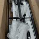 Crystal Chandeliers for Dining Room Light Fixtures Over Table15-Lights Black Modern Rectangle Chandeliers for Kitchen Island Bar L40 Inch