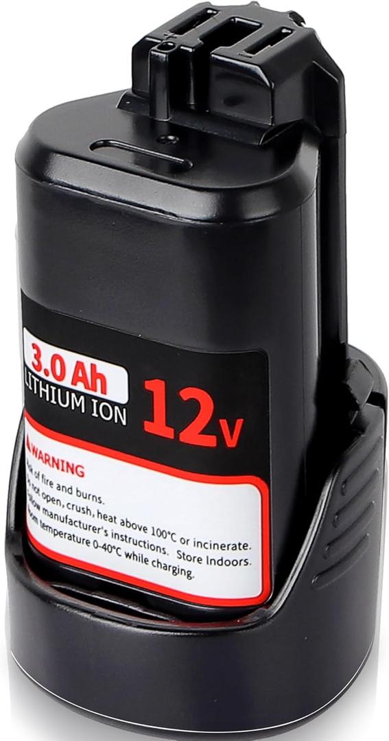 Upgrade3.0Ah Replace Battery for Bosch 12V Battery BAT414 Compatible with Bosch 12V max Lithium-Ion Tools and Chargers for Bosch 12 Volt Battery BAT420 GBA12V30 BAT411 BAT411A BAT412 BAT413