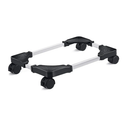 Liitrton Mobile CPU Stand Adjustable Computer Tower Stand with 4 Caster Wheels Fits Most PC (Black)