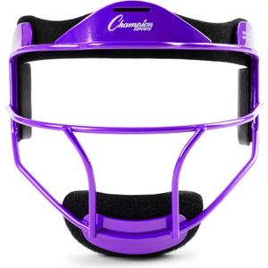 Champion Sports Softball Fielders Face Mask (Youth, Purple)
