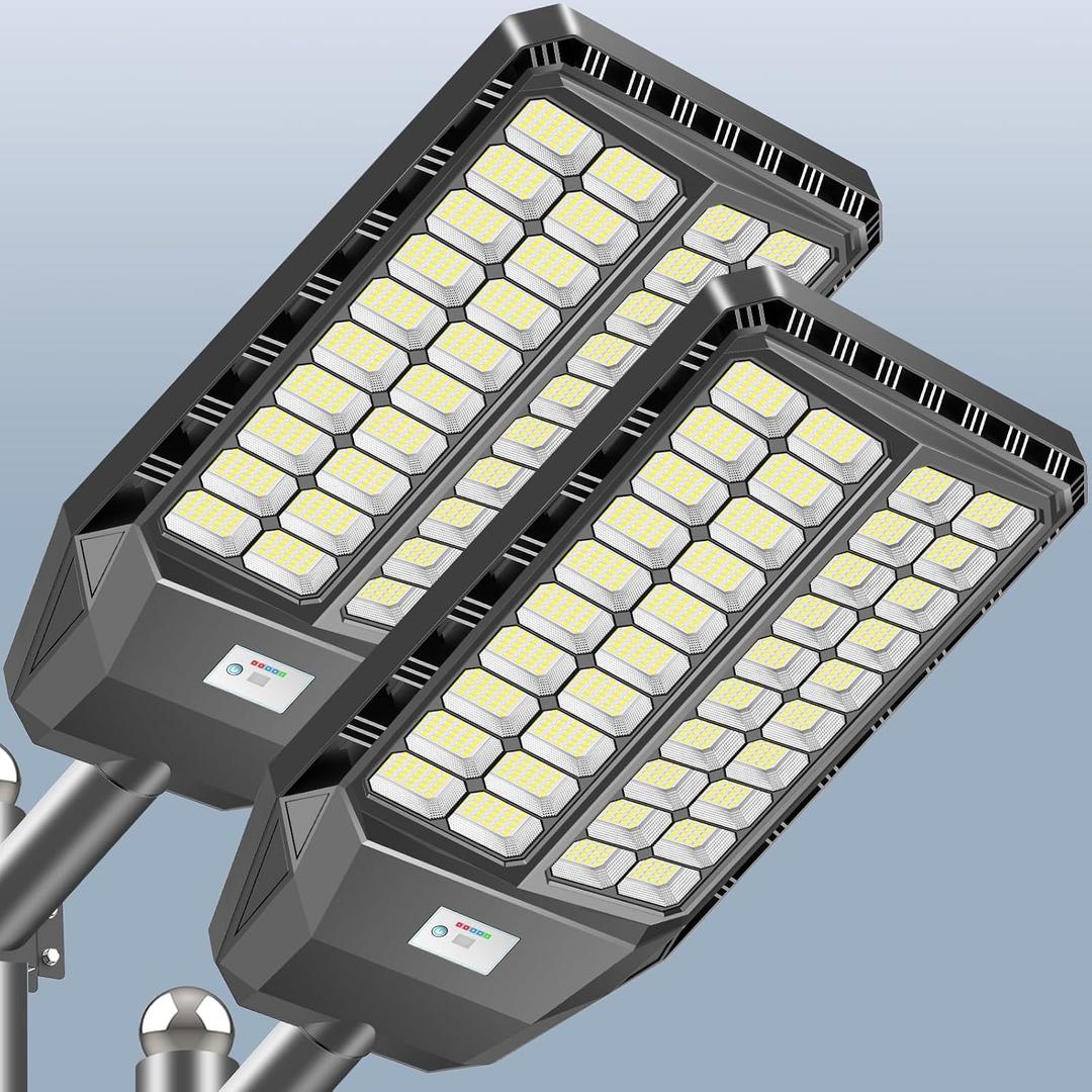 Pro Max 12000 Solar Lights Outdoor with PIR Motion Sensor, TW040
Commercial Grade Solar Parking Lot Lights IP67 Waterproof, Dusk to Dawn Auto On Solar Street Light for Yard, Pathway