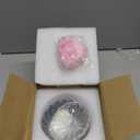 Tioncy 3 Pcs Large Body Powder Puff and Container Valentine's Day gift Powder Container with Puff Crystal Case Soft Washable Reusable Velour Face Body Glitter Wet Dry Makeup(Scalloped,Glitter)
