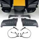 FWXEOZ Motorcycle Rear Saddlebag Saddle Bag Turn Signal LED Lights for Honda Goldwing 2018-2023/ Honda Goldwing Tour 2018-2023 Motorbike IP65 Waterproof Running Lighting Dynamic Brake Lamps (Black)