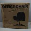 HUANUO Criss Cross Office Chair for Women, Cross Legged Desk Chair with Adjustable Armrests, Soft Corduroy Fabric for Small Spaces, Petite Home Office Computer Chair for Girls, White