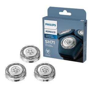 Philips Norelco Genuine SH71/52 Shaving Heads Compatible with Norelco Shaver Series 5000 Angular and 7000, Latest Version for Refreshed RQ12/70, RQ12/60, SH60/70, and SH70/70 (3 Count (Pack of 1))