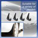 Mud Flaps, Splash Guard, No Drilling Required Mud Guards with Hardware Kits, Front and Rear Side Splash Guards Vehicle Sediment Protection Automotive Exterior Accessories for Car Truck SUV