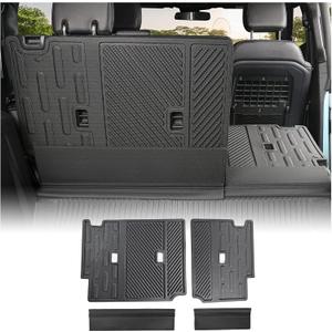 Mabett Rear Seat Back Cover Backrest Protector for Ford Bronco Accessories 2025 2021-2024 with Dog Seat Liner fit Bronco 4-Door 4 Pieces-with Folding Lip (NOT for 2-Door or Bronco Sport)