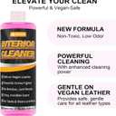 Interior Cleaner & Seat Care Spray for Tesla  Stain Remover Safe on Black & White Vegan Leather, Console & Dash, Refreshes Seats  Compatible with Model 3, Y, S, X & Cybertruck Accessories 2025/2026