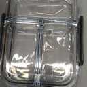 M MCIRCO [5-Pack, 36 oz] Glass Meal Prep Containers 3 Compartment with Lids, Glass Lunch Containers,Food Prep Lunch Box,Bento Box,Microwave, Oven, Freezer, Dishwasher (4.5 Cups) (Gray)