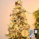 Cluster Lights Christmas 1000 Led Fairy Lights Green Wire 108FT Twinkle Lights with Remote 8 Modes String Lights Timer Plug in Firecracker Fairy Light for Outdoor Valentines Day Decorations,Warm White