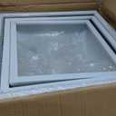 CosmoLiving by Cosmopolitan Metal Indoor Outdoor Planter, Set of 3 18', 16', 15'W, White (14" x 16" x 16")