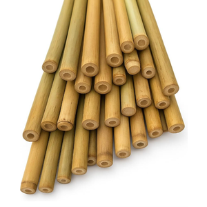 LJAAJSUV 20 Pcs - 18 inches Plant Stakes Natural Garden Bamboo Sticks for Indoor and Outdoor Plants, Plant Support Stakes for Tomatoes, Beans, Potted Plants. 2 Pack