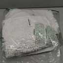 LOCHAS Bathroom Rugs Sets 2 Piece, Soft Non Slip Bath Mat Set, 20''x20'' U-Shaped Toilet Rug and 34''x21'' White Bath Rugs, Washable Absorbent Chenille Toilet Rug Set for Bathroom, Shower, Sink