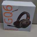 NUBWO Wireless Gaming Headset with Mic for Ps5 Ps4 PC, Zero Interference, 100-Hour Battery All-Day Play, 23ms Sync for Fortnite & Call of Duty/FPS Gamers, Triple Mode All Devices Compatible - Orange