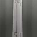 Reinforced 41 Inch Extra Tall Pet Gate 55 Inch Wide Retractable Baby Gates with Support Rods  Prevents Crawling Under, Outdoor Tall Baby Gates for Dogs Indoor Dog Gates for Doorways, White