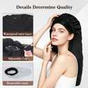 Hair Steamer Cap for Deep Conditioning, Adjustable Heat Cap for Women, 10 Heat Levels & 3 Timer Settings, Waterproof Outer & Removable Lining, for Dry, Damaged, Colored Hair