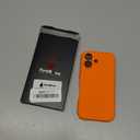 FireNova Designed for iPhone 16 Case, Silicone Upgraded [Camera Protection] Phone Case, Soft Anti-Scratch Microfiber Lining Inside, 6.1 inch, Neon Orange