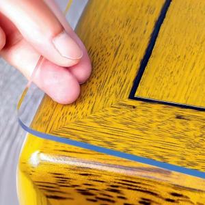 Clear Desk Mat 36 x 60 Inch, 2.0mm Thick Clear Table Protector, Protector for Dining Room Table, Waterproof Vinyl Tablecloth Pad Mat for Kitchen, Dresser, Writing Desk