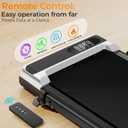 Walking Pad Treadmill with 8% Incline for Home Office,3.0HP Low Noise Portable Folding Under Desk Treadmill with Remote Control,Jogging Running Machine,350 Lbs Capacity,LED Display,Handle Bar