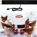 Thermo Bucket Belt Heater with 6.5ft Power Cord for 2-5 Gallon Buckets Chicken Water Heater Automatic Freeze Protection for Poultry Waterers in Winter