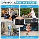 Golf Huggy Back Brace  Lower Back Support for Golf, Walking, Sports  Lightweight, Thin, Breathable, Adjustable  Discreet Fit Under Clothes  Bowling, Tennis, Basketball, Fitness  4 Sizes (Black, S)