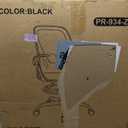 Primy Drafting Chair Tall Office Chair with Flip-up Armrests Executive Ergonomic Computer Standing Desk Chair with Lumbar Support and Adjustable Footrest Ring (Black) (934-Z)