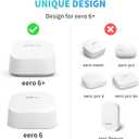 3Pack Wall Mount Holder for eero 6 Plus 6+ and eero 6 Router Mesh Wi-Fi System,Wall Mount Stand Bracket for eero 6 Plus and eero 6 tri-Band Mesh,Wall Bracket for eero 6+ Extender Router Wire Organizer